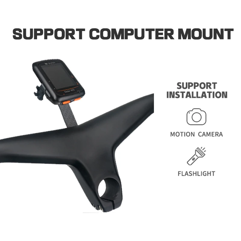 Carbon Fiber Integrated Handlebar, 28.6mm-17 Degree MTB Bicycle Handlebar and Stem, Bike Parts, 600 ~ 800x70-100mm