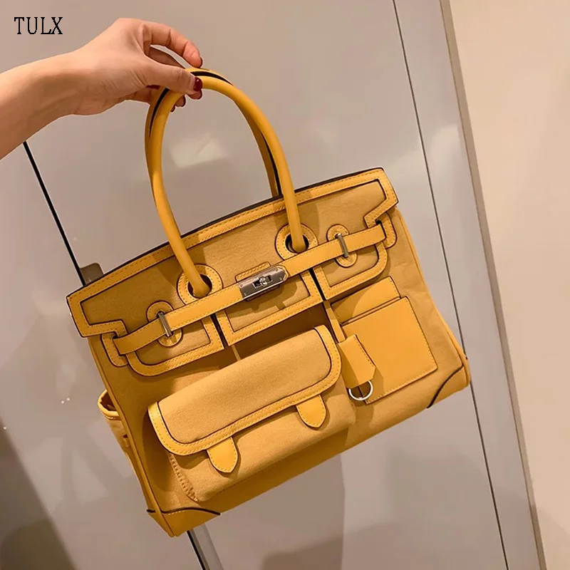 

TULX 2024 Women Multifunction Casual Handbags for Women Large Capacity Messenger Tote Nylon Crossbody Bags Shoulder Bag Totes