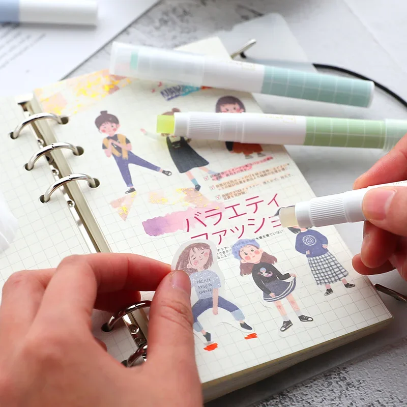 Deli Pen Type Glue Stick Set With Spare Glue for Student School Office Stationery Journal Tools 2
