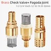 Brass Check Valve 1/2~1" Suction Strainer Foot Valve Agricultural Irrigation Non-Return Valve Hose Connection For Control Water 1