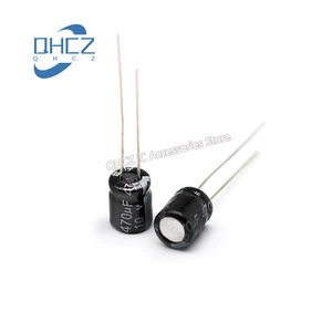 Image for 20PCS 10V 470UF Aluminum Electrolytic Capacitor Vo 