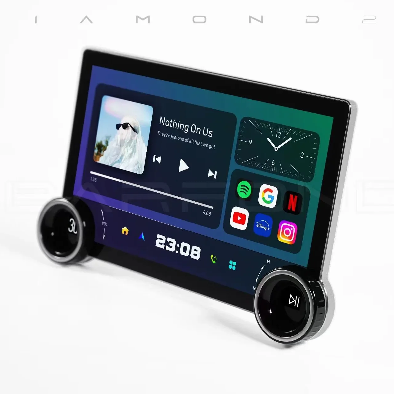 thumbnail image 1 of Reproductor multimedia con pantalla QLED HD 2K de 11,8 pulgadas y sistema de audio universal para coche Zmecar Diamond 2k, 1 of 4