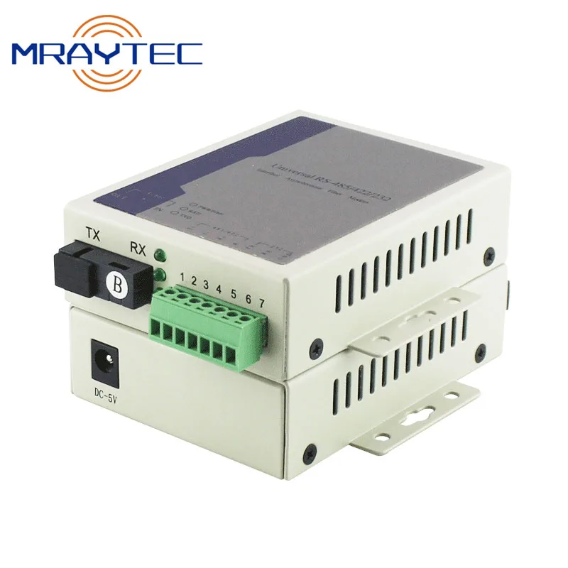 

Serial RS485 RS422 RS232 To Fiber Optic Modem Optical Fibre Media Converter DC 5V Duplex SM 20km SC ST FC Compatible Moxa