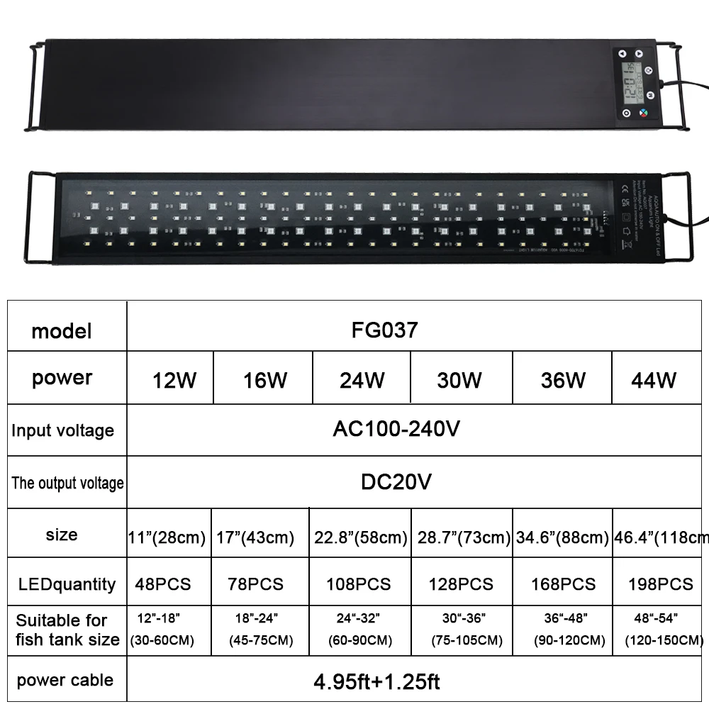 4696-0df815.jpg Lámpara LED de espectro completo para acuario resistente al agua, IP68