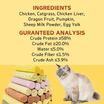 Chicken Cat Grass Milk Stick, Cat Grass Molar Stick, Cat Treats for Hairball Support and Teeth Cleaning 5