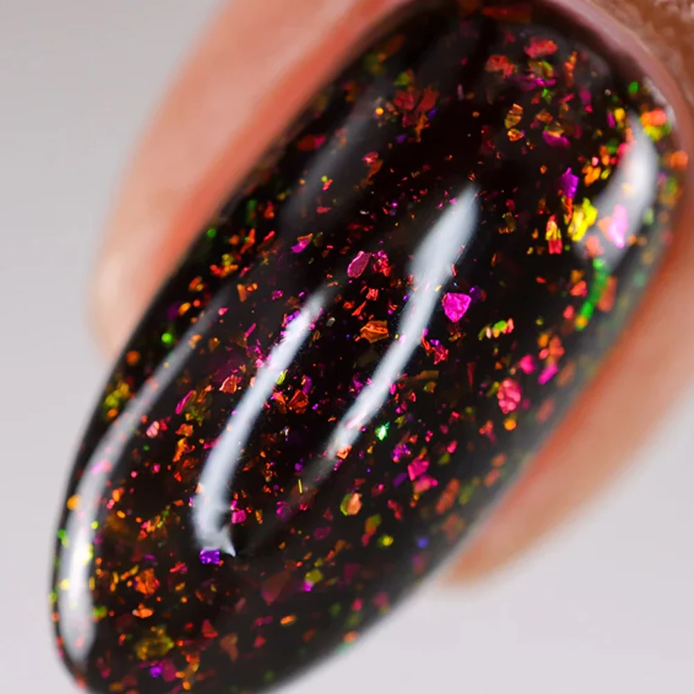 KODIES GEL Opal Glitter Top Coat Gel Nail Polish 15ML Sparkle Semi permanent UV Auroral Gel Varnish Finish All for Manicure Nail 6