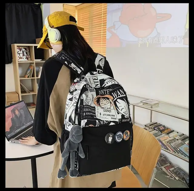 One Piece Schoolbag Luffy Sauron Joe Balluffro Anime Peripheral Backpack  Ace Backpack Primary and Secondary School Schoolbag - AliExpress