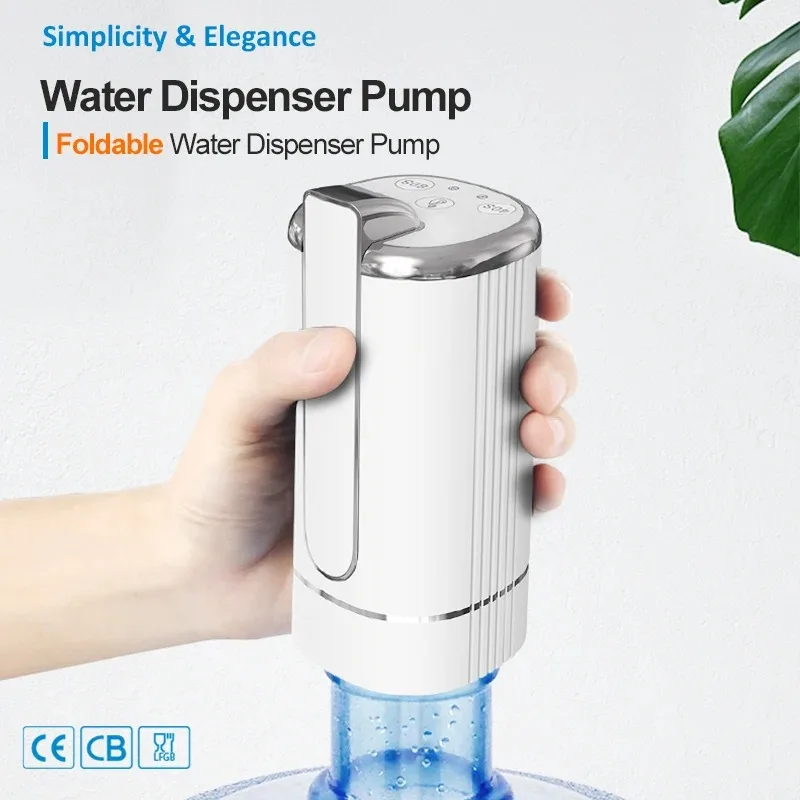 Water Dispenser Water Pump Electric Bottle Pump Mini Portable Water Pump Usb Foldable Household Automatic Water Dispenser