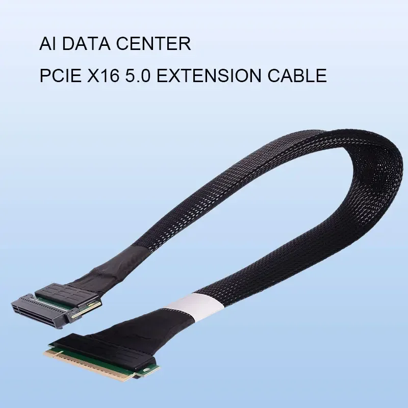 thumbnail image 2 of LINKUP - AVA5 PCIE 5.0 Riser Cable [50cm (Total Length 54cm)] RTX5090 RX9070 GPU Ready | X16 2 of 11