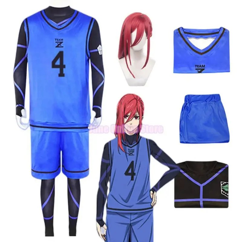 

Anime Blue Lock Chigiri Hyoma Cosplay Costume Jerseys Football Maillot foot Uniform Clothes