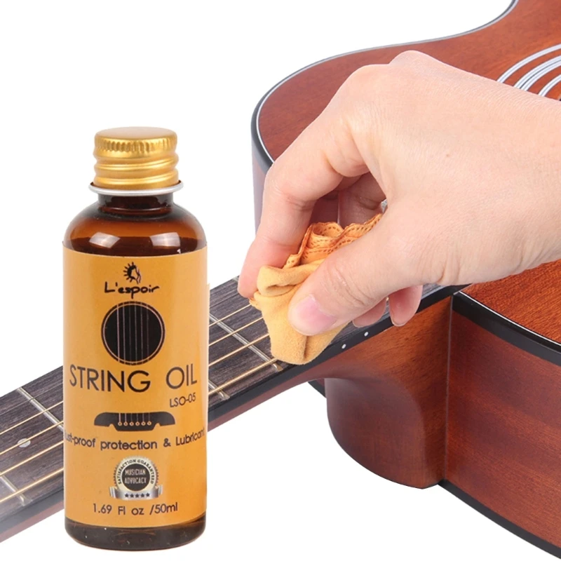 String Cleaning Products,50ml Lemon Essential Oil Guitar String Oil,Guitar  String Cleaner and Lubricant oil,Guitar Fretboard Oil Extends Fretboard  Life,Guitar Accessories Conditions to Resist 