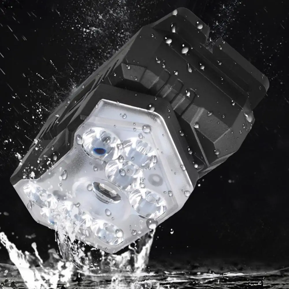 

Индикатор аккумулятора, фонарик для крепления на голове, освещение из АБС, практичный инфракрасный индукционный фонарь для громкой связи