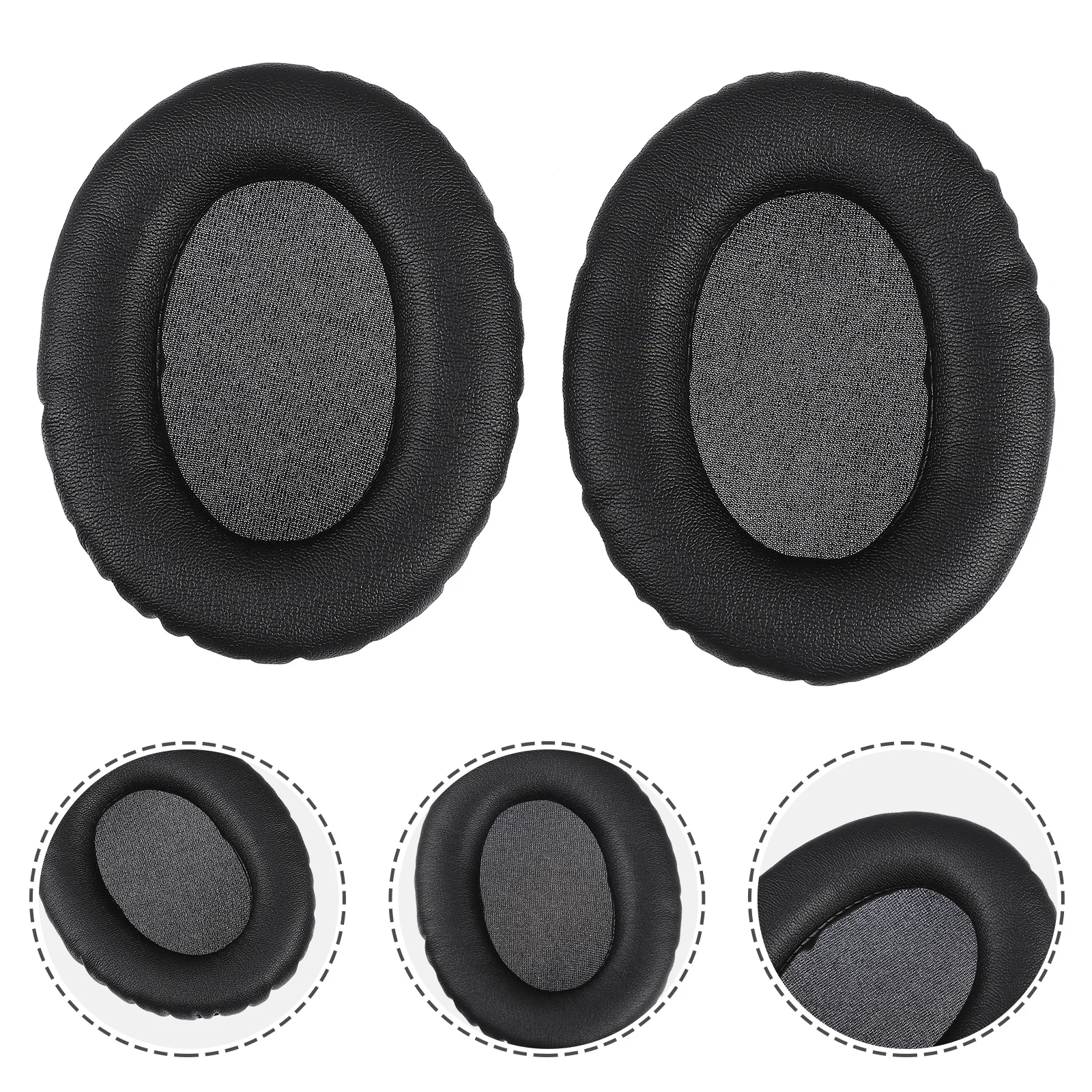 

2 Pcs Earphone Case Headphone Pad Cover for Earmuffs Cushions Headphones Headset