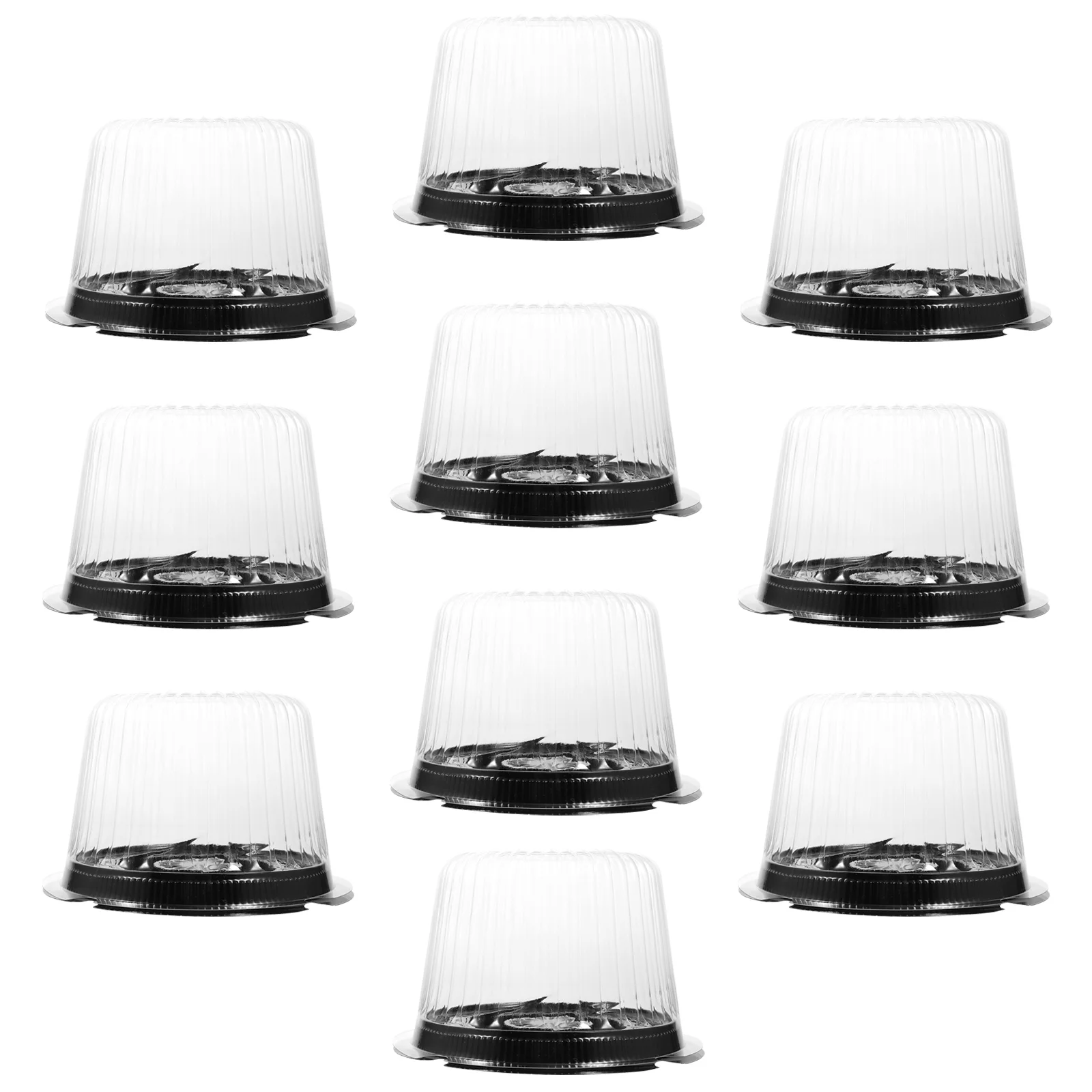 

Transparent Cake Box Plastic 8inch 6inch Cake Carrier Baked Cheese Storage Disposable Paper Cups Cheese Packaging Box