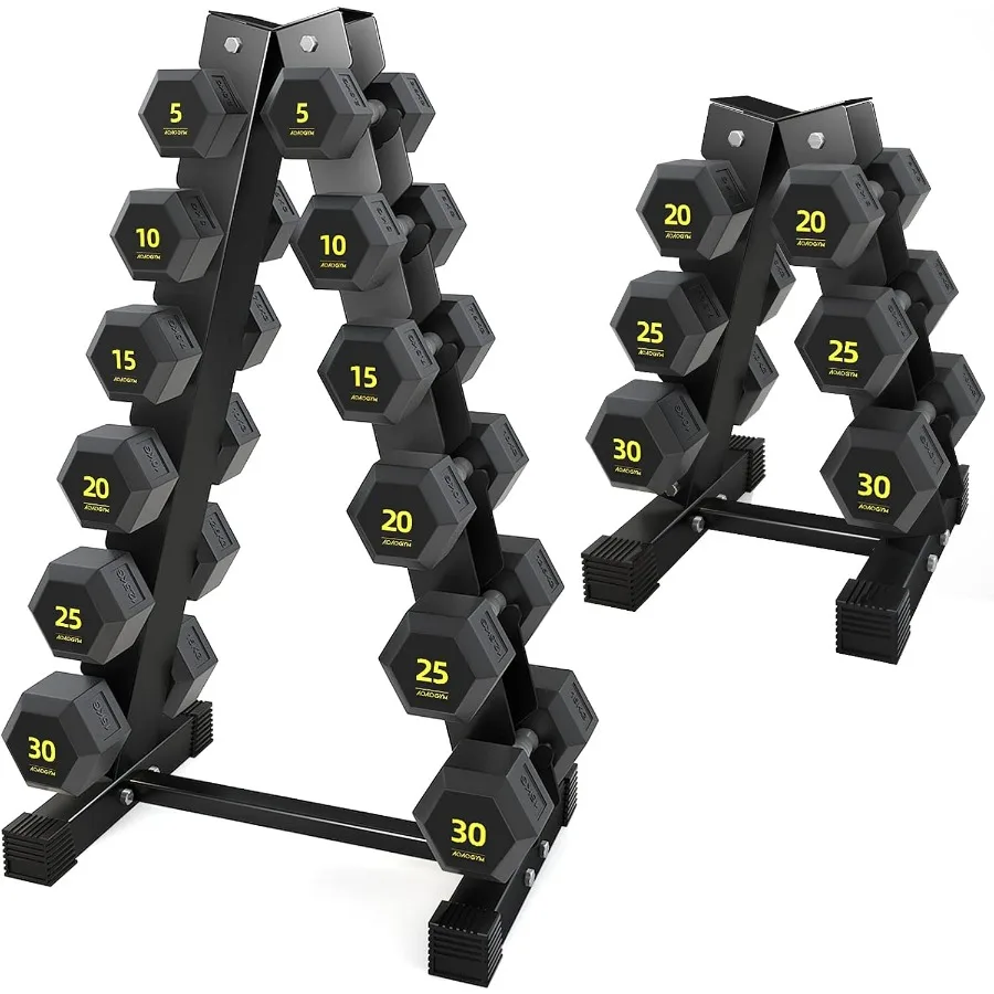 Hex Dumbbells PVC Encase Coating Free Weight Dumbbell Set for Strength Training, Home Gym Fitness and Full Body Workout