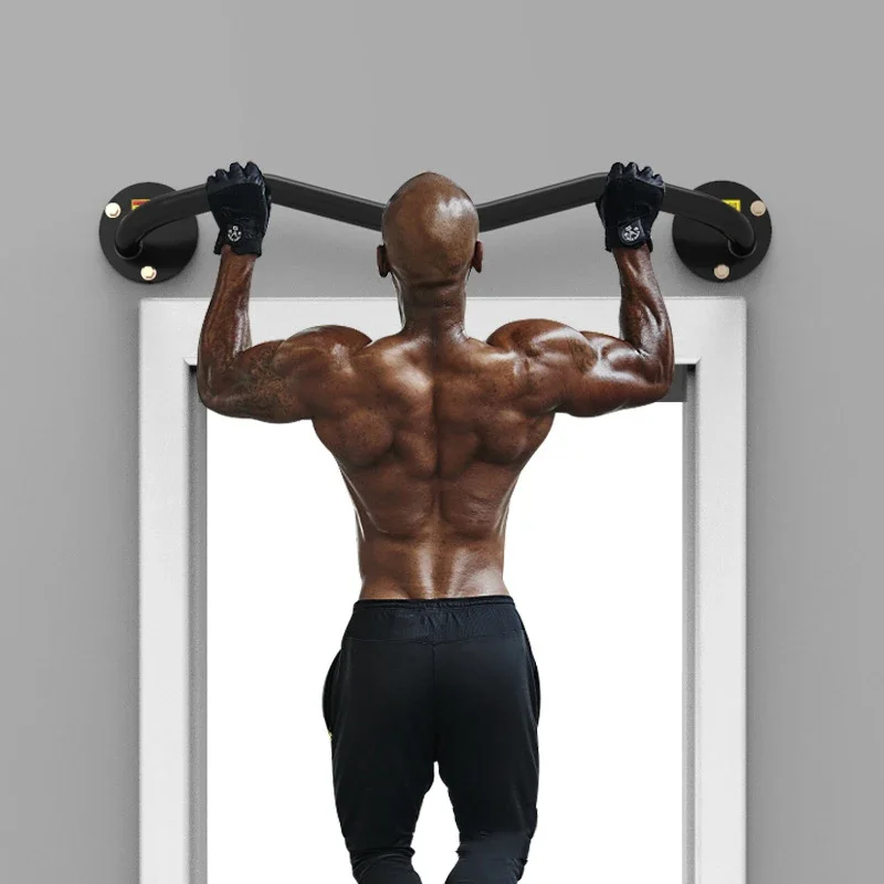 Horizontal Bar Wall-Mounted Pull Up Training Bar with Handle 200kg Indoor Exercise Fitness Equipment Workout Chin Push Up