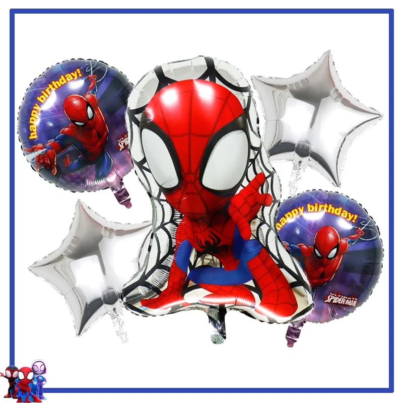 thumbnail image 1 of Nuevos suministros para decoración de fiesta de cumpleaños de Spidey y sus increíbles amigos Globos de Spidey Servilletas de papel Vasos Platos Baby Shower Niños, 1 of 5