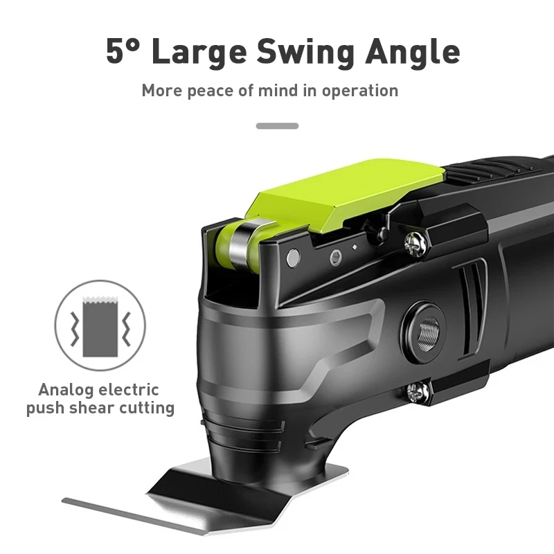 500W Electric Multifunction Oscillating Tool Electric Trimmer Saw Variable Speed with Accessories Home Decoration Renovate 5° 4