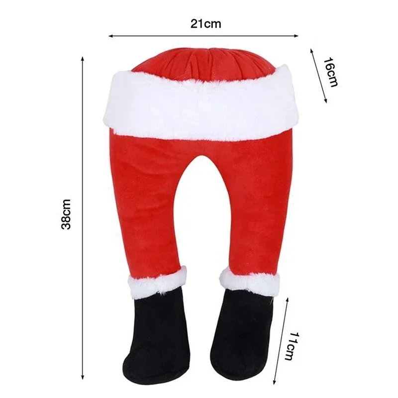 Christmas Tree Decoration Santa Claus Plush Window Door Decor Elf Leg Christmas Production For Home Hanging Ornaments RoomDecor