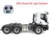 1/14 6x6 RC Tractor Truck 2 Speed Transmission Remote Control Car Sounds Lights Painted Finished Vehicle Toys for Boys  trucks 3