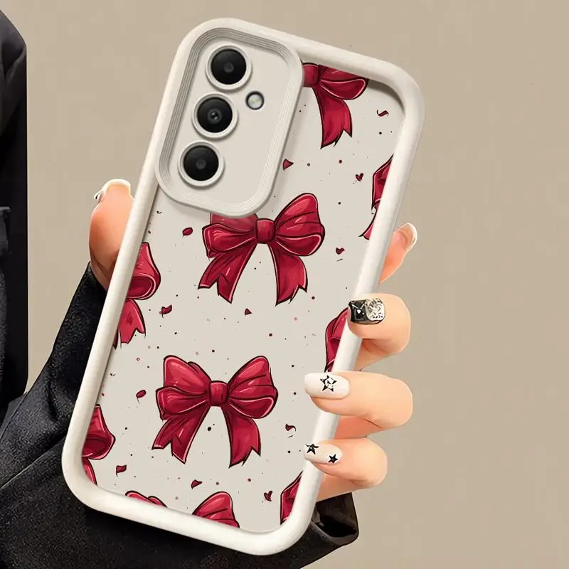 Luxury Red Cartoon Bow Phone Case Cover – Cool and Stylish Design