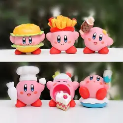 Whimsical Kirby Cake - Inspired Figurine - Charming Decoration and Delightful Gift (3pcs Random)