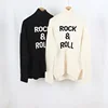 100% Cashmere Winter  Letters  Embroidery Women Sweater Red Sweater with Shoulder Buttons 1