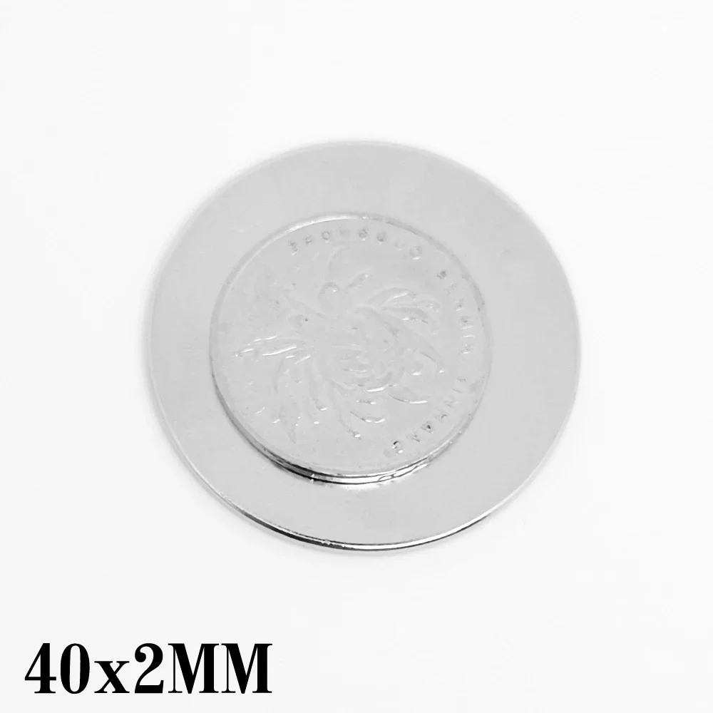 1/2/5/10Pcs 40X2 Magnete Rotondo Per Terre Rare N35 Magneti Magnetici Potenti E Potenti Sottili 40X2Mm Magnete A Disco Al Neodimio N35 40*2Mm