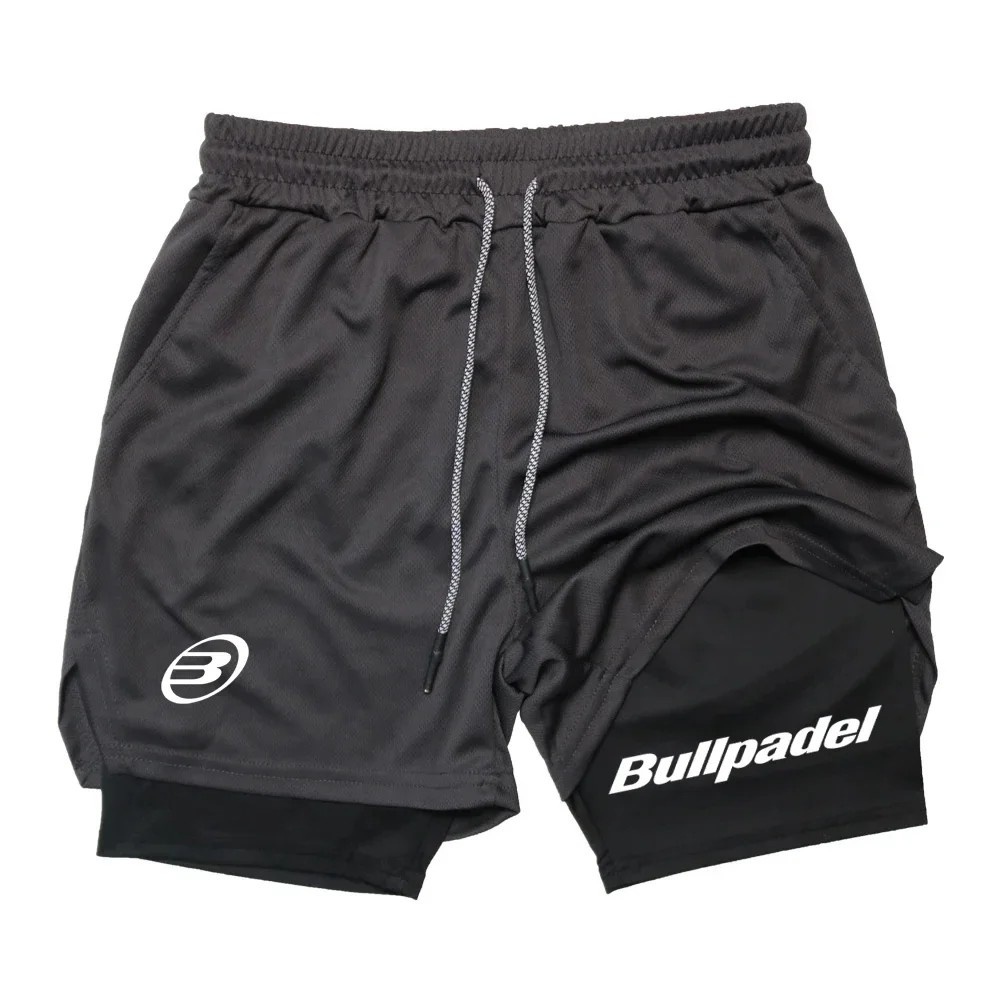 New Men's Sports Shorts Summer Men's Breathable Shorts Quick drying Outdoor Running Sports Leisure 2-in-1 Shorts 4