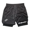 New Men's Sports Shorts Summer Men's Breathable Shorts Quick drying Outdoor Running Sports Leisure 2-in-1 Shorts 4