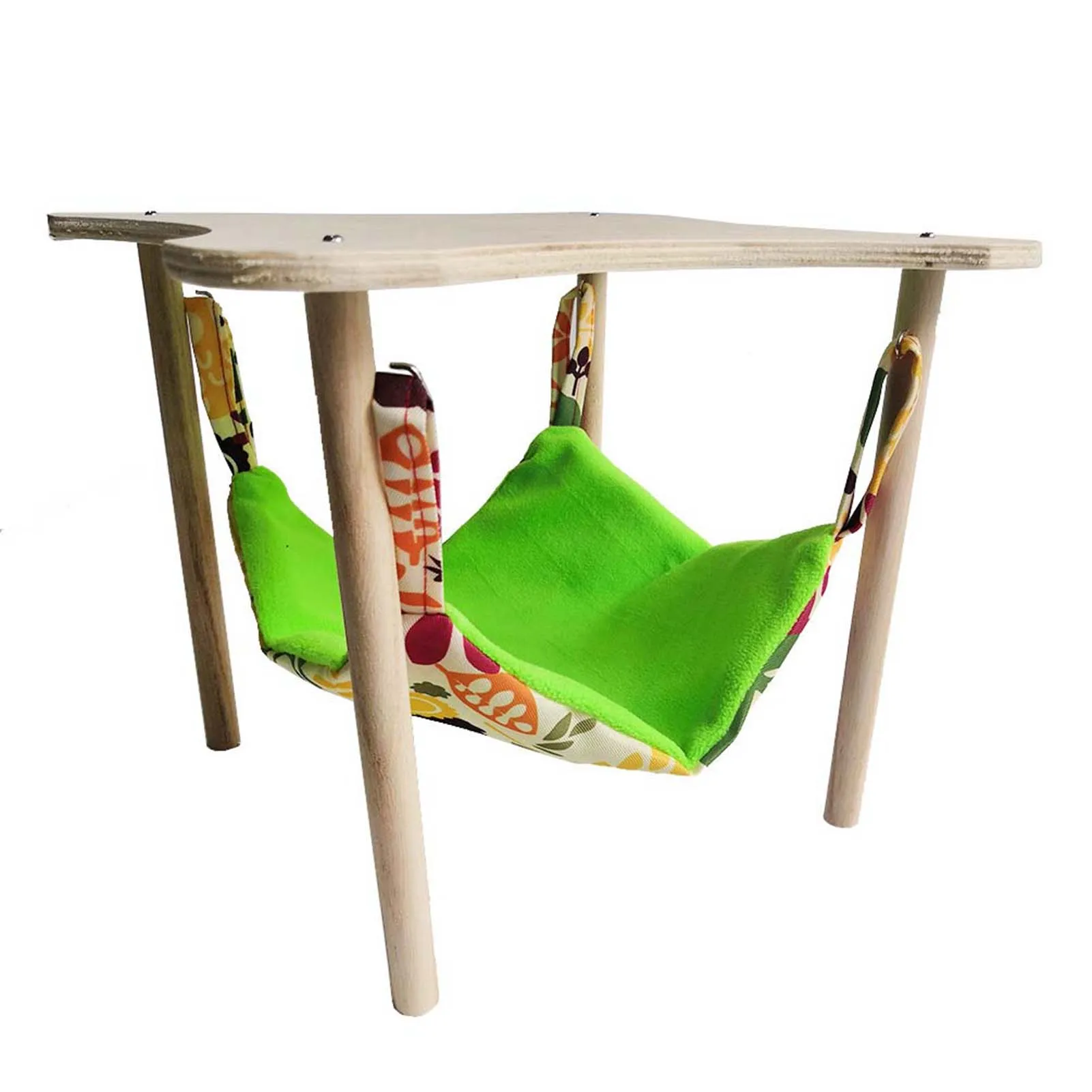 

Parrot Guinea Pigs Hammock Wooden Guinea Pig Bedding Hamster Hammock for Ferrets