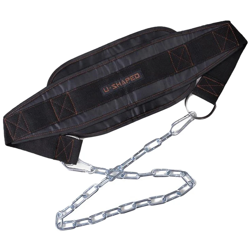 Weight Lifting Belt Chain Dipping Belt For Pull Up Chin Up Kettlebell Barbell Fitness Bodybuilding Gym
