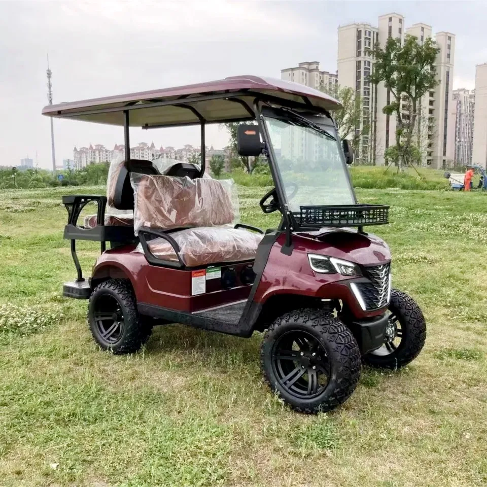 

2023 Hot Sale China Factory Electric Lifted Golf Cart Max Speed 40KM Per Hour Off Road Cart Club Car for Adult