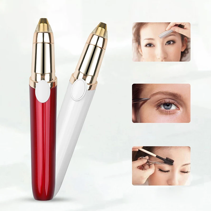 

Women Electric Eyebrow Trimmer USB Rechargeable Eye Brow Epilator Mini Lipstick Shaper Shaver Painless Razor Facial Hair Remover