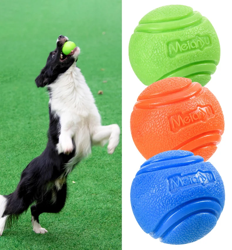 Pet Dog Ball Chew Toys Funny Bouncy Rubber Solid Ball for Small Large Dog Toys Outdoor Throwing Training Toys Supplies 5