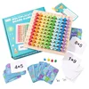 Kids Montessori Educational Wooden Toys Baby Math Toys 99 Multiplication Table Math Arithmetic Teaching Aids for Children Gifts 1