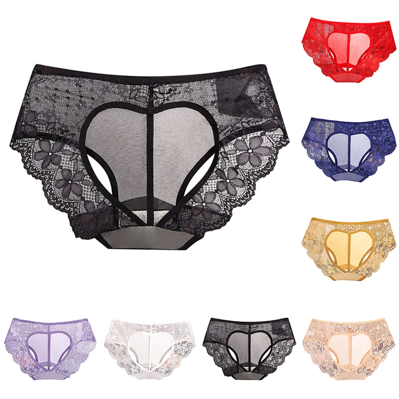 Sexy Japanese Lace Girls Panties Faux Stain Bow Briefs Low Waist