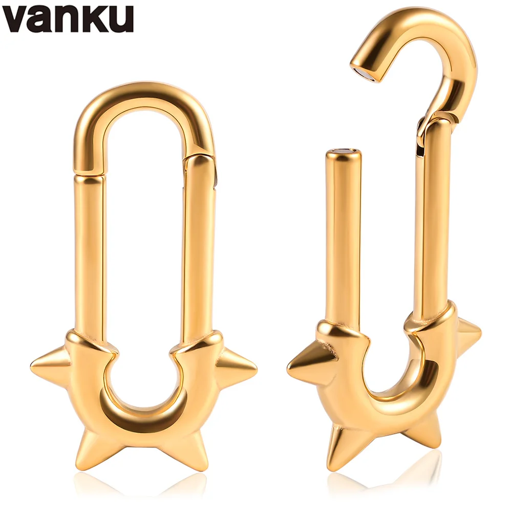 

Vanku 10pcs Spikes Ear Hanger Weights For Stretched Ear Lobe Stainless Steel Ear Gauges Ear Plugs Tunnels Body Jewelry