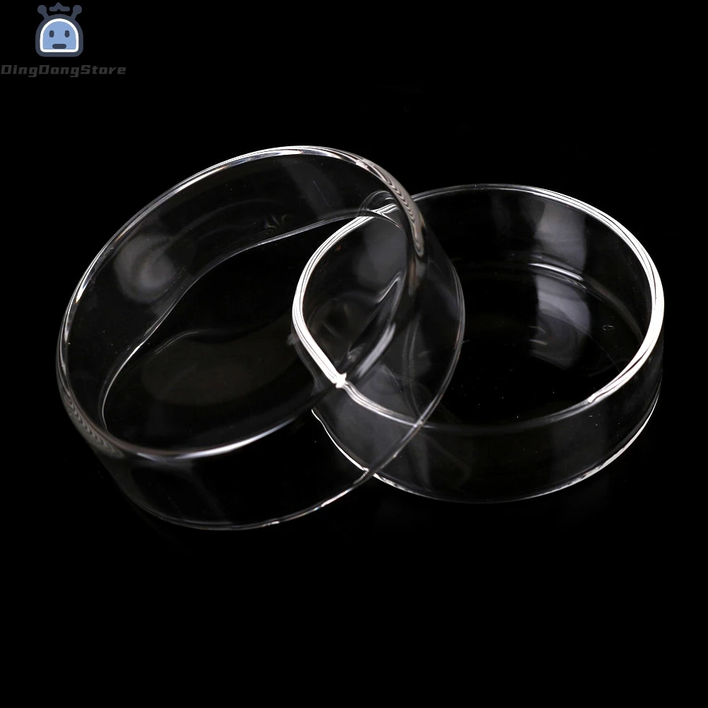 1Pc High Borosilicate Glass 60mm Bacterial Petri Dish With Cover Biochemical Culture Dish Labware Tissue culture dishes for Petri Dishes