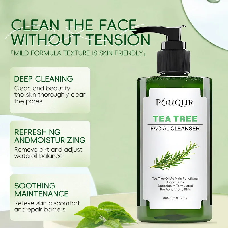 Tea Tree Cleansing Milk for Men and Women Special Moisturizing Facial Cleansing Milk facial cleanser