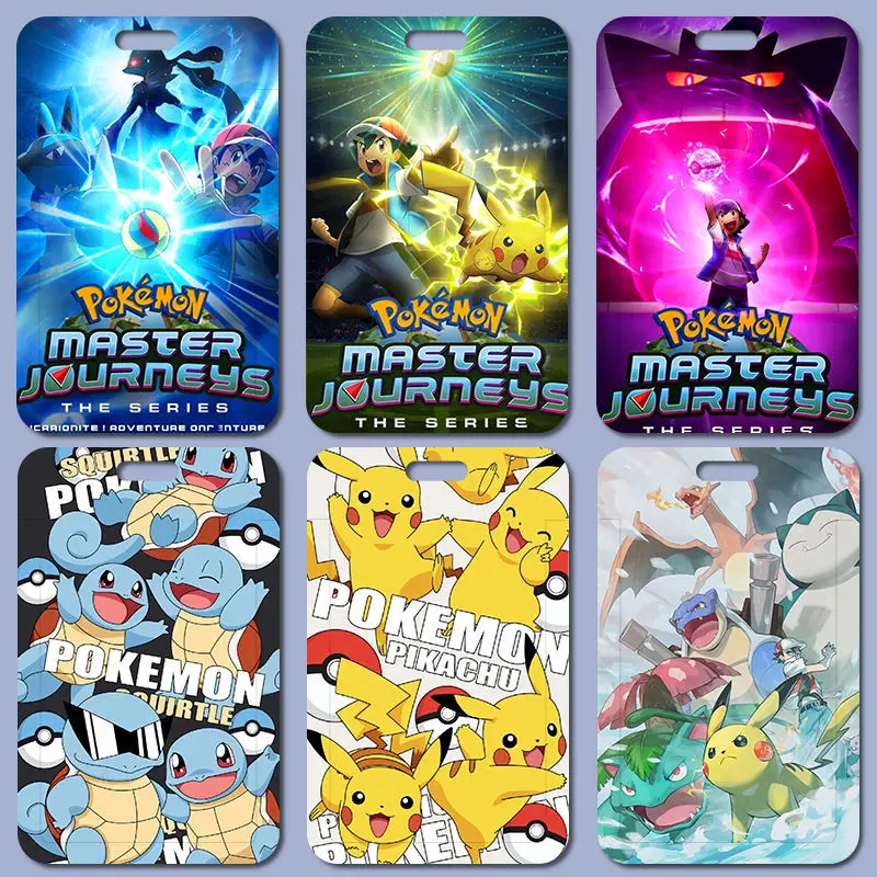 Portacarte Per Studenti Pokemon Anime Periferiche Campus Card Id Card Protector Eevee Ash Ketchum Porta Carte Periferiche Regalo