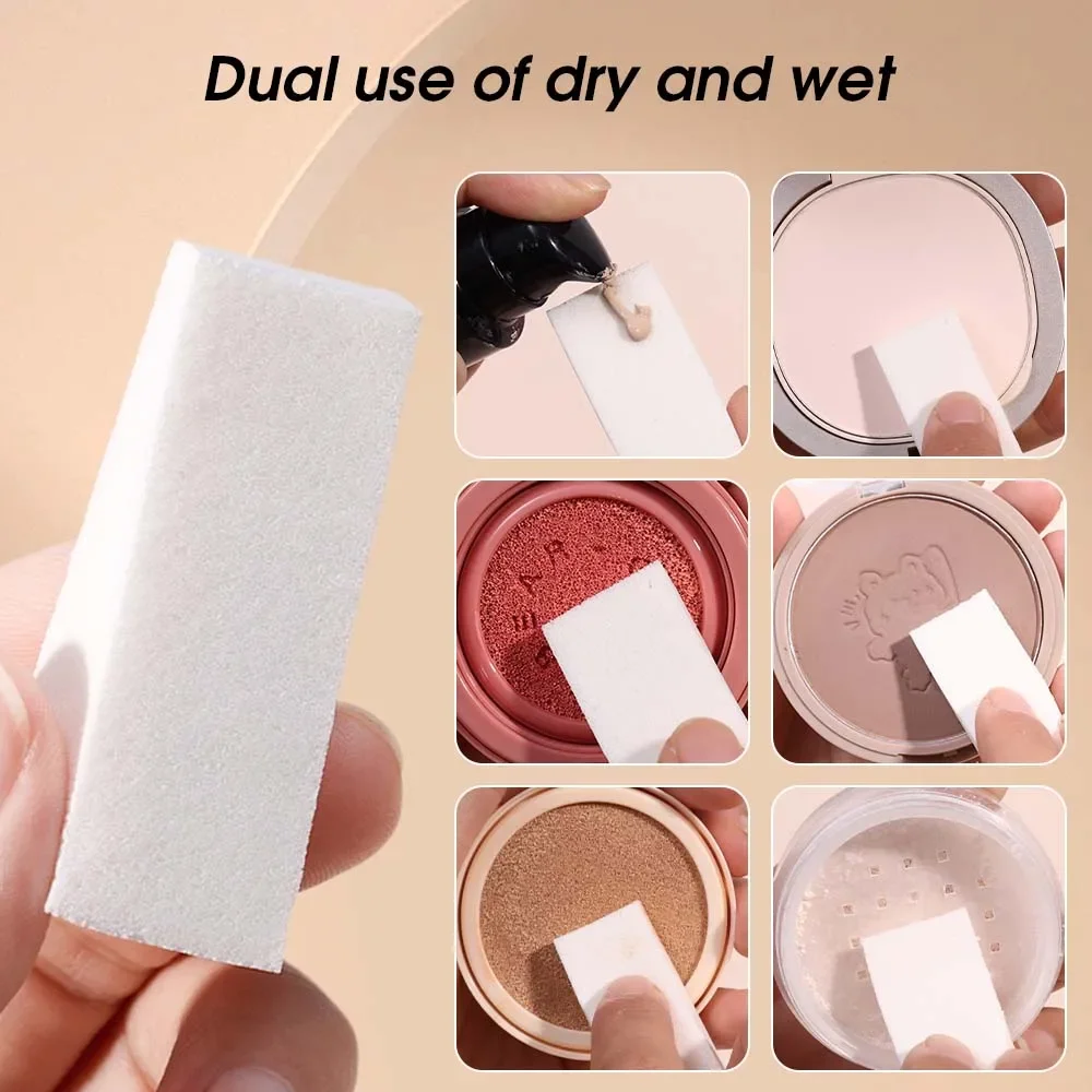 20-100pcs Triangular Powder Sponge Puff Soft Smooth Facial Foundation Latex Makeup Puffs Dry and Wet Detail Concealer Cream Tool 3