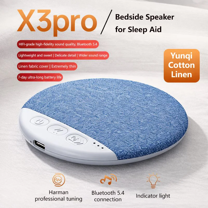Ultra-Thin Bluetooth Speaker with Nature Sounds & White Noise