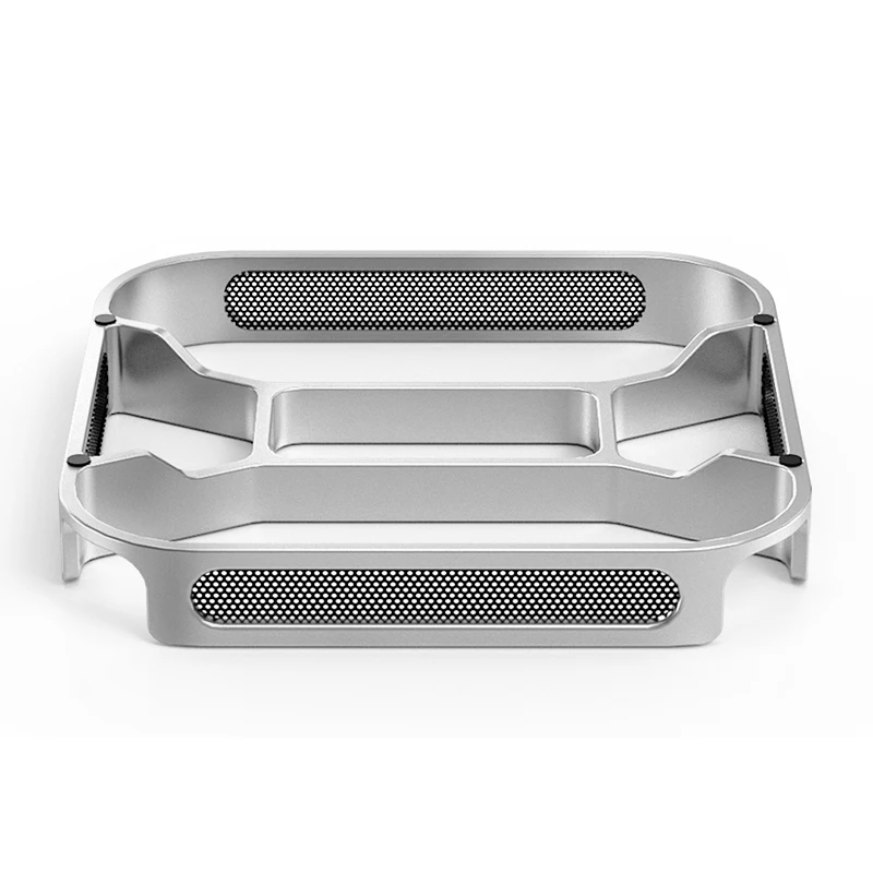 Mac mini M4/M4 Pro 컴퓨터 라이저 방진 베이스 방열 브래킷 알루미늄 합금 냉각 홀더 도크용 데스크탑 스탠드