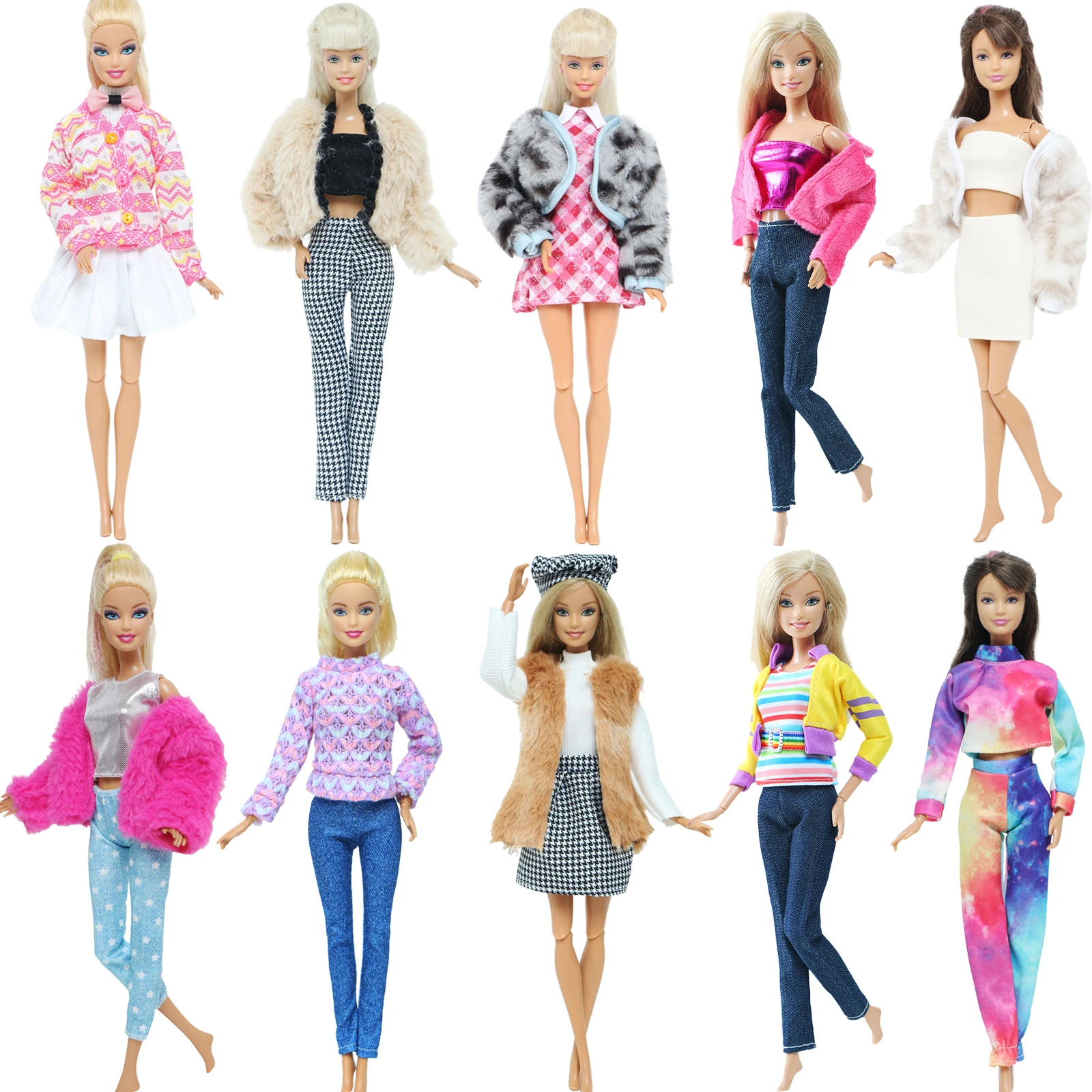 Doll Outfit Shirt Long Pants for Barbie Doll Accessories Baby Girl DIY Toy doll accessories doll clothes doll clothes accessories barbie doll clothes