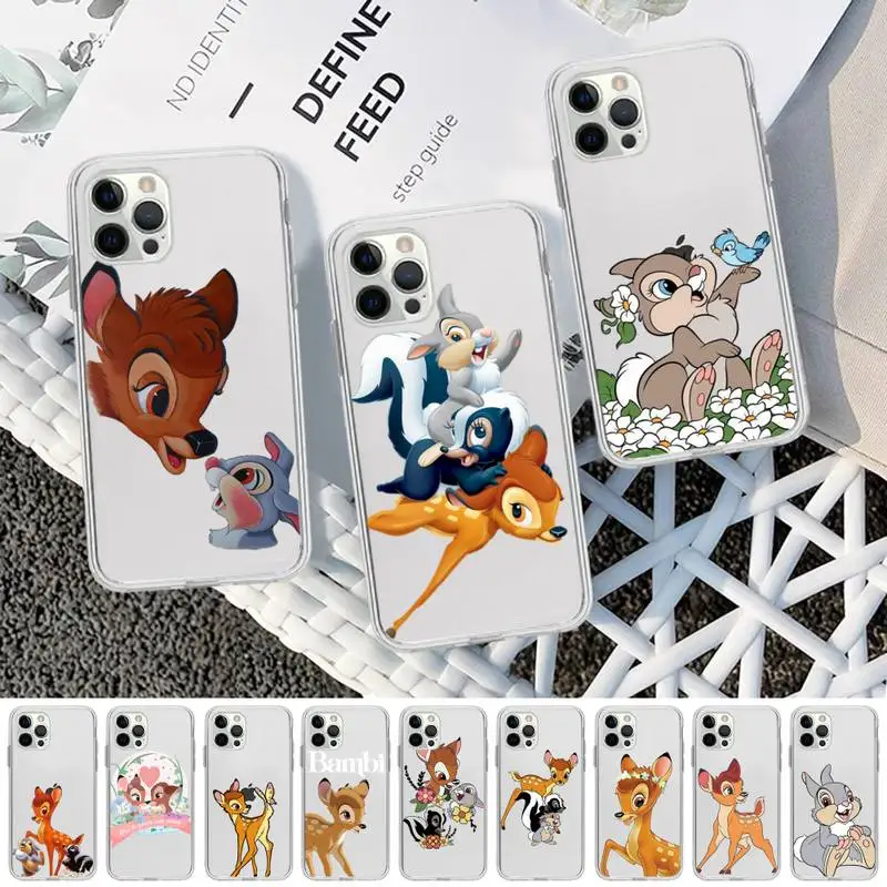 Disney Bambi Thumper Phone Case For iPhone 11 12 13 14 Mini Pro Max XR