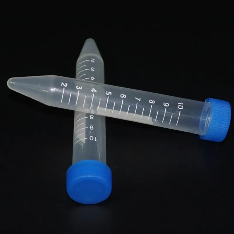 10PCS-100PCS Lab Atomization Tube Lab Centrifuge Tubes Graduated Test Tubes With Screw Caps PP Plastic Microcentrifuge