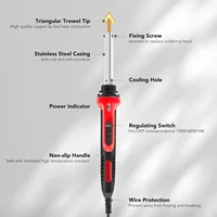 100W Plastic Welding Kit with Soldering Iron Tips Fast Heating 2-in-1 Plastic Welder Soldering Iron Gun Temperature Control DIV 2