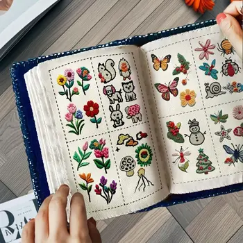 🪡 Creative DIY Stitch Book – Handcrafted Embroidery Pattern & Sewing Kit for Beginners 1