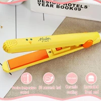 Hair Straightener 2 In 1 Mini Flat Iron Hair Curler For Men Women Short Hair Wave Hairstyling Styling Tools Straightening Irons 1